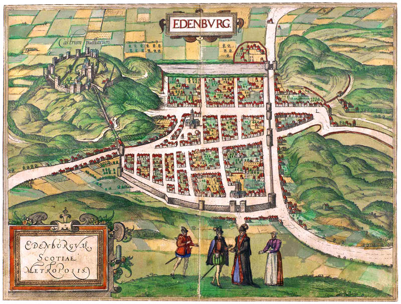 Edinburg 1581 Braun en Hogenberg